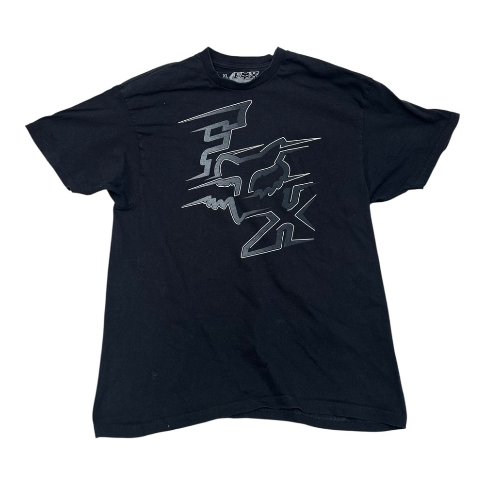 Fox Racing Vintage Y2K Men's Black Graphic T-Shirt - Size XL